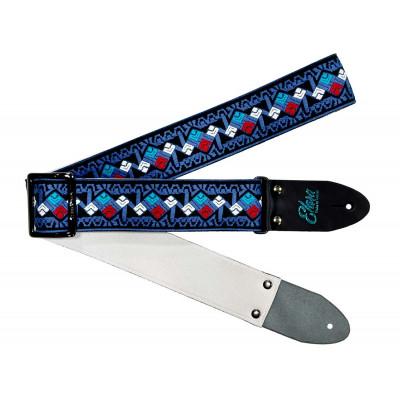 ふるさと納税 郡上市 【ギターストラップ】 Elara Straps Maze Dice Regatta Blue