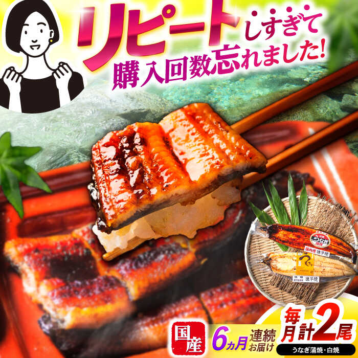 【ふるさと納税】【6回定期便】【諫早淡水】うなぎ蒲焼1尾&白焼き1尾セット / うなぎ 蒲焼 白焼き 詰め合わせ セット / 諫早市 / 諫早淡水株式会社[AHAT019]