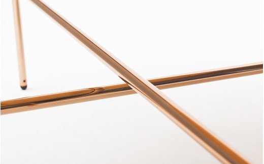 【FIL】コーヒーテーブル MASS Series 900 Coffee Table -Natural Wood & Copper Frame-