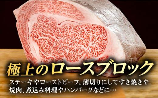 【全6回定期便】 壱岐牛 ロースブロック 500g《壱岐市》【株式会社イチヤマ】[JFE037] 定期便 赤身 肉 牛肉 ロース ブロック ステーキ 焼肉 焼き肉 ブロック肉 塊肉 BBQ 17400