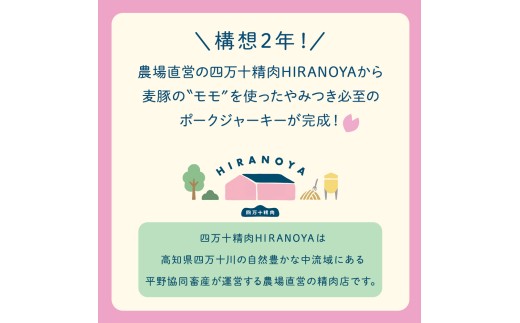 【四万十麦豚ポークジャーキー】　プレーン3パックセット ／Ahc-29