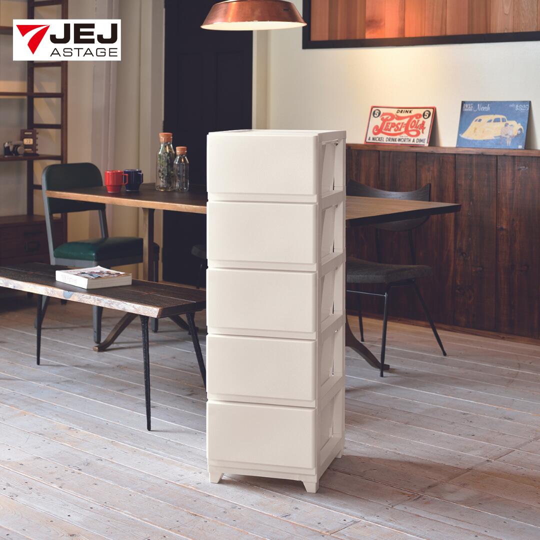 【ふるさと納税】デコニーシーヴォ 5段 ホワイト チェスト 収納ボックス 衣装ケース 収納ケース 新生活 一人暮らし [JEJアステージ] 【017S102】