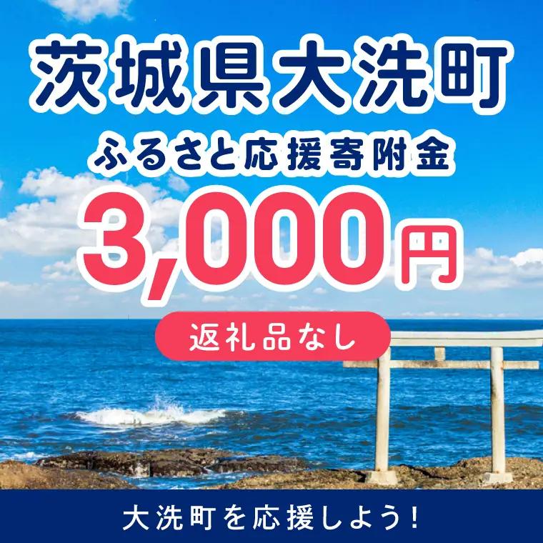 【返礼品なしのご寄附】 茨城県大洗町 1口 3,000円_ZZ033