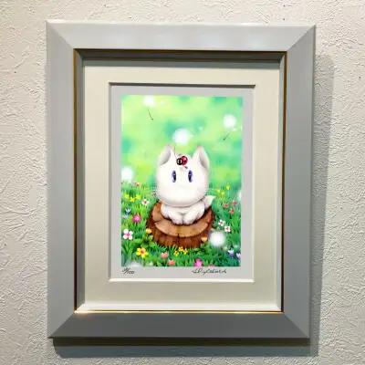 版画 インチ版画「わたぼうし」 版画 箱入り かわいい 有限会社SOCKS 版画 絵画 ギフト プレゼント 版画 贈答品 お礼の品 版画 F-63
