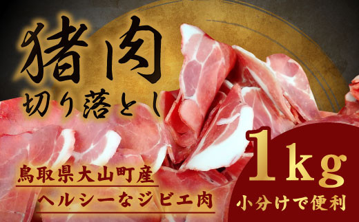 GB-27　大山ジビエイノシシ肉切り落とし1kg