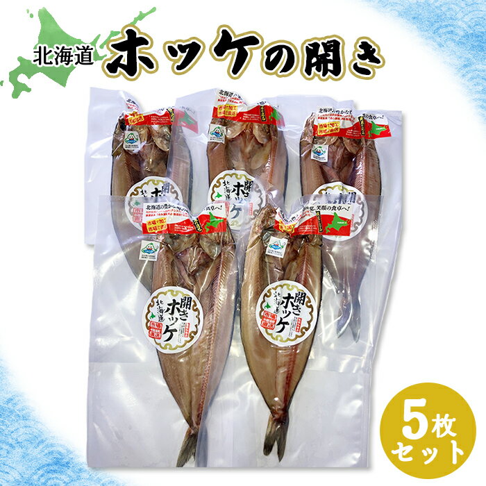【ふるさと納税】「豊富な旨み」北海道産 ふっくらとしたホッケの開き5枚 40cm〜50cm 約2kg ホッケ 干物 ひもの セット 加工品 海鮮 魚介類 魚 お取り寄せ ギフト 旨み 旨味 うまみ ふるさと納税 北海道 中標津町 中標津【25003】