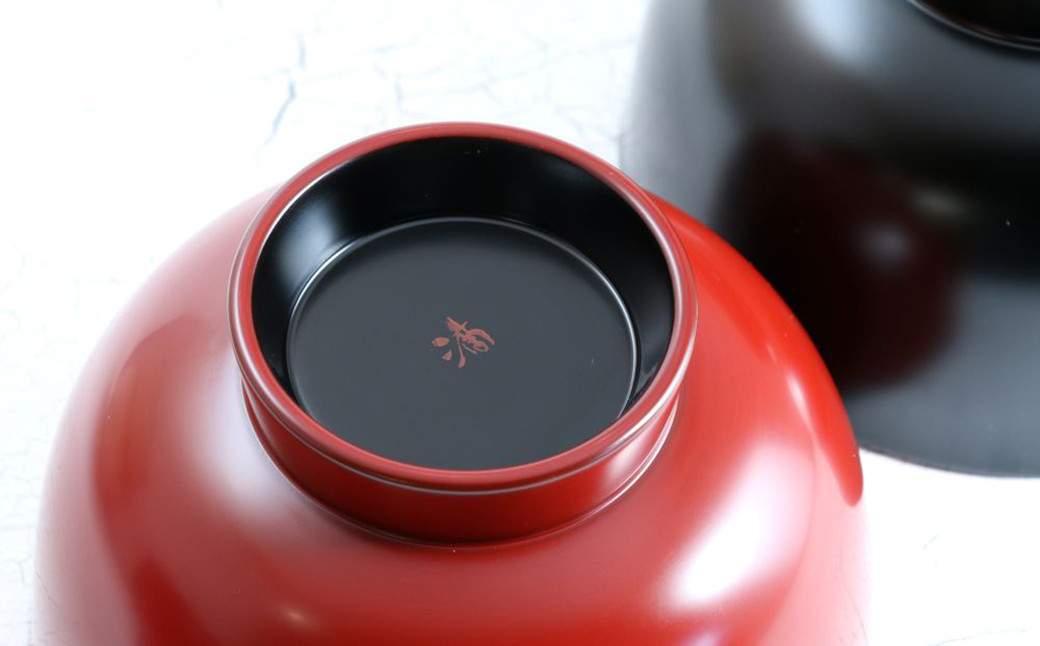 【滴生舎】浄法寺漆器 浄漆椀（大） 外朱内黒