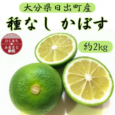 
            種なしかぼす 約2キロ　朝採り農園直送　大分の秋の味覚　スッキリとした上品な酸味と芳醇な香りが特徴【1541133】
          