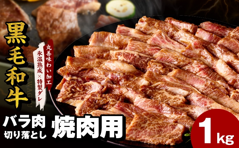 
                  【スピード発送】黒毛和牛 バラ 焼肉用 1kg【切り落とし 小分け 500g×2P 氷温熟成×特製ダレ 味付け 焼くだけ 簡単調理 BBQ 牛肉】
                