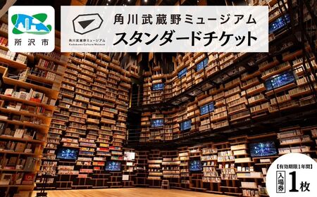 美術館 角川武蔵野ミュージアム スタンダードチケット 1枚 | 博物館 美術館