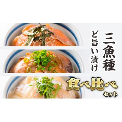 ふるさと納税 尾鷲市 【お試し】3種の魚の漬け丼 食べ比べセット (各種1袋入り 計3袋)