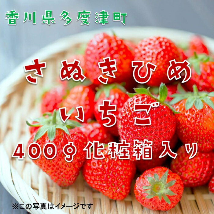 【ふるさと納税】さぬきひめいちご 約400g化粧箱入り(12～18粒)【予約受付中：令和7年12月より発送】〔提供：株式会社ことひら街道〕しあわせ製麺 いちご あまい