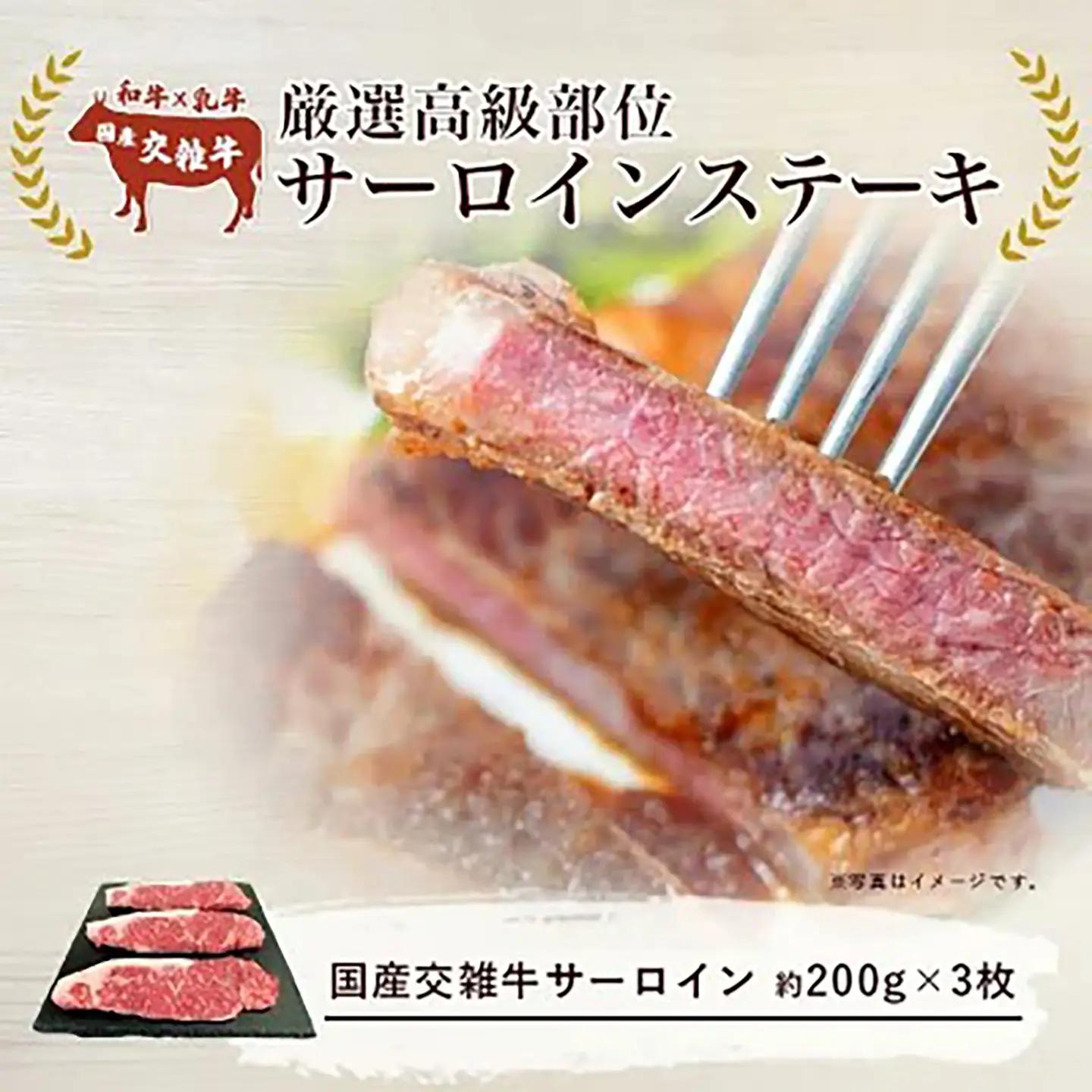厳選サーロインステーキ 3枚入 600g ステーキ