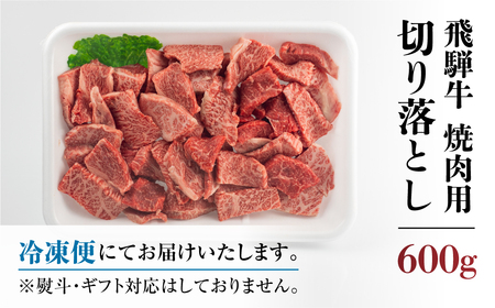 訳あり 飛騨牛 焼肉 切落し 600g 切り落とし 部位お任せ 肉 牛肉 お肉 和牛 冷凍 岐阜県 等級 お任せ BBQ 国産 不揃い ブランド牛 17000円 [S540]