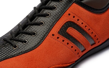 NEGRONI(ネグローニ) ドライビングシューズ イデアコルサ トスカーナスエード&カーボンファイバー（カラー：トスカーナオレンジ、サイズ：24.5cm）【041-004-2-2】