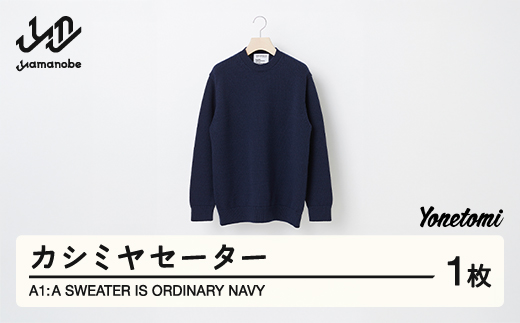 
A1 : A SWEATER IS ORDINARY NAVY ネイビー カシミヤセーター 服 洋服 ユニセックス メンズ レディース ブランド 数量限定 山形県 山辺町 yt-soxxn
