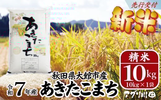 新米先行受付！【令和7年産】ホタルが舞う清らかな環境で育った「あきたこまち」10kg(10kg×1袋) 150P3001