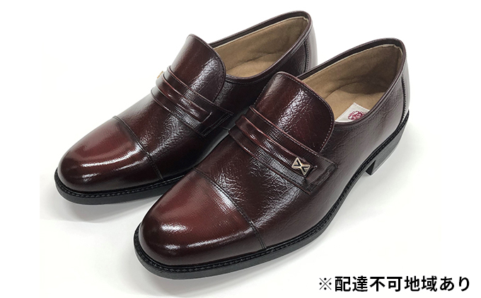 
本革 5E レザービジネスシューズ ワイン（紳士靴） [№5990-0494]

