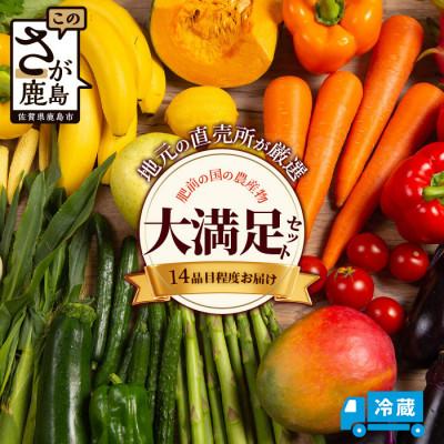 ふるさと納税 鹿島市 肥前の国の農産物大満足セット(野菜・卵・米・果物等)14品目程度詰め合わせ(鹿島市)