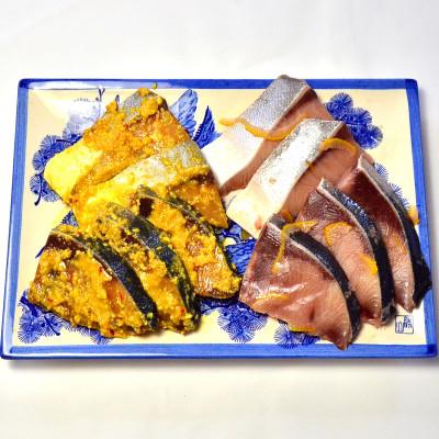 ふるさと納税 芦屋町 ブリ西京5食・幽庵5食・明太子切子450gのセット(芦屋町) |  | 02