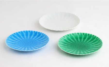 【波佐見焼】マリーゴールド ミニカップ＆ソーサー 3色セット「清-sei-」 食器 皿 【翔芳窯】 [FE130] 