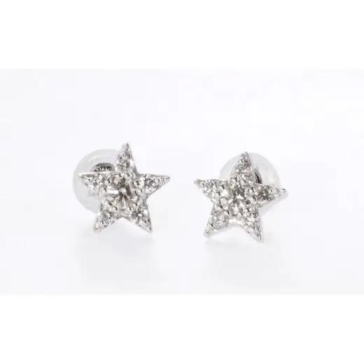 PT900ラボグロウンダイヤモンド　ピアス　スター　0.30ct　LDP16356A