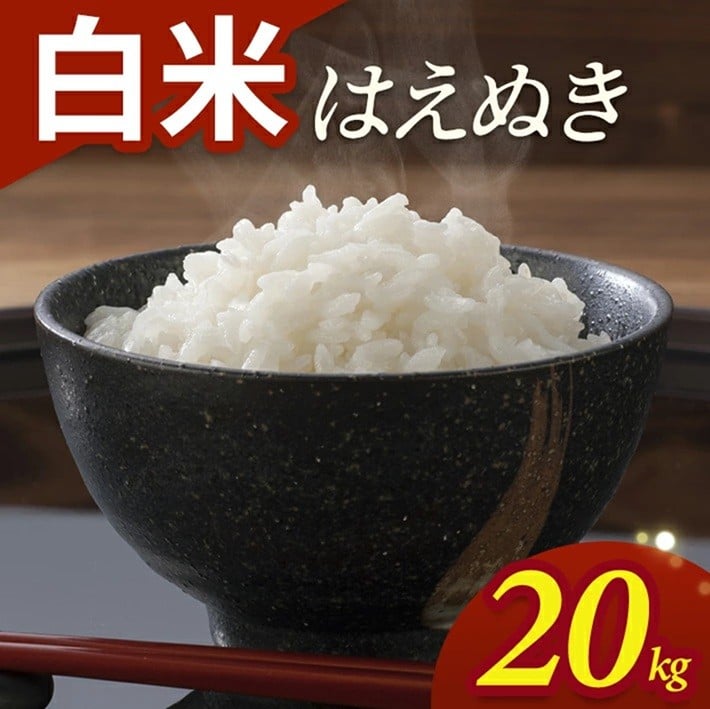 
                  令和7年産【白米】はえぬき　20kg(5kg×4袋) YA SF0353
                