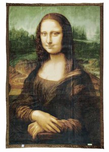 アートブランケット『モナリザの微笑み』レオナルド・ダ・ヴィンチ「シングル」[1671]◇