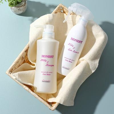 ふるさと納税 沼田市 【2点セット】　ホーネスト　シルキーVシャンプー400ML・ヘアエッセンス300ML