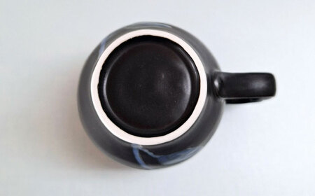 黒窯銀バラ マグカップ /伝平窯[UDW004]