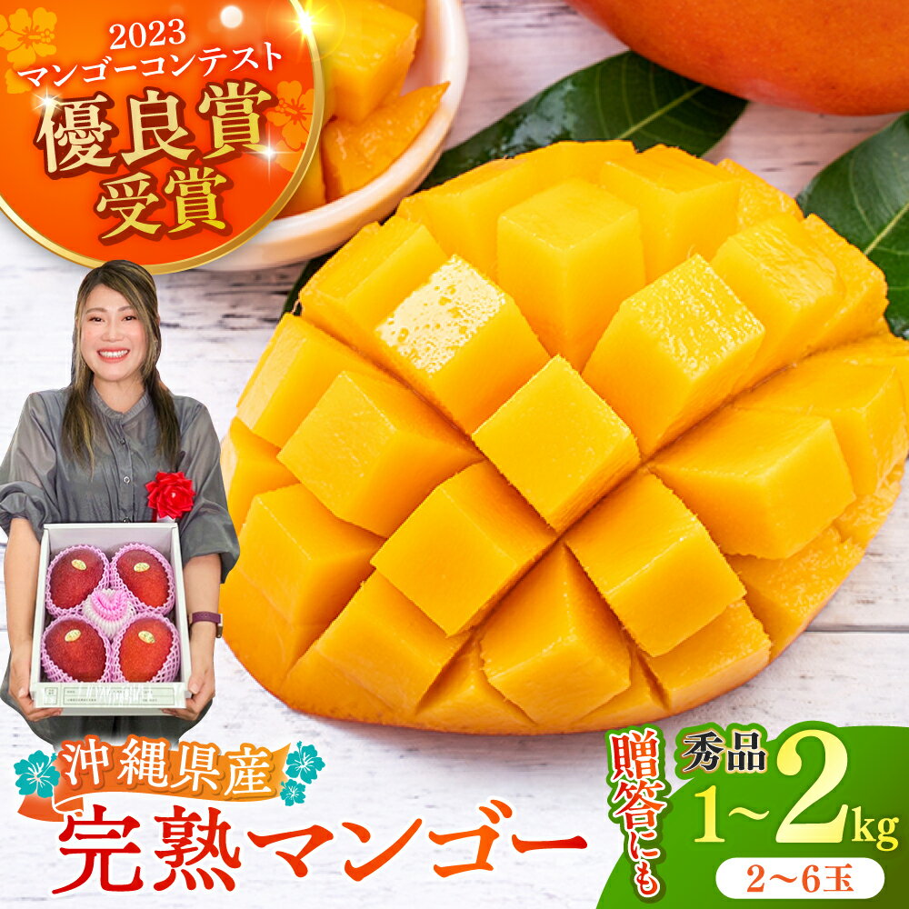 【ふるさと納税】【優良賞受賞】沖縄県産 完熟マンゴー (秀品) マンゴー 沖縄 果物 フルーツ ギフト 沖縄市 / MAIFARM[BCAN001]