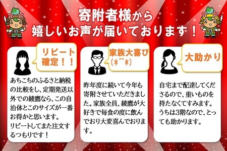 綾鷹 2L(2ケース)計12本【コカコーラ お茶 旨み 渋み うまみ スッキリ 日本茶 国産 おいしい お手軽 お徳用 2Ｌ大家族 保存 常備品 ペットボトル 2ケース】 Z4-F047071