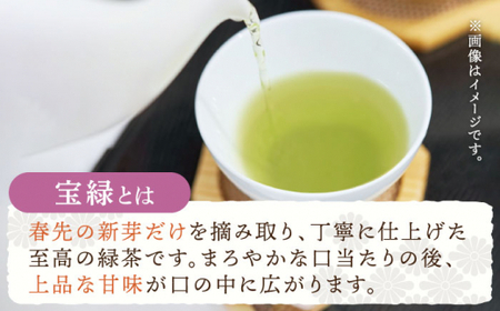 【全6回定期便】「口あたりまろやか」さざの 有機栽培茶 宝緑 (100g×3本/回)【宝緑園】[QAH020]