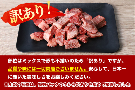 いわて牛 乱切り 250g (DV055) 訳あり 黒毛和牛肉 サイコロステーキ