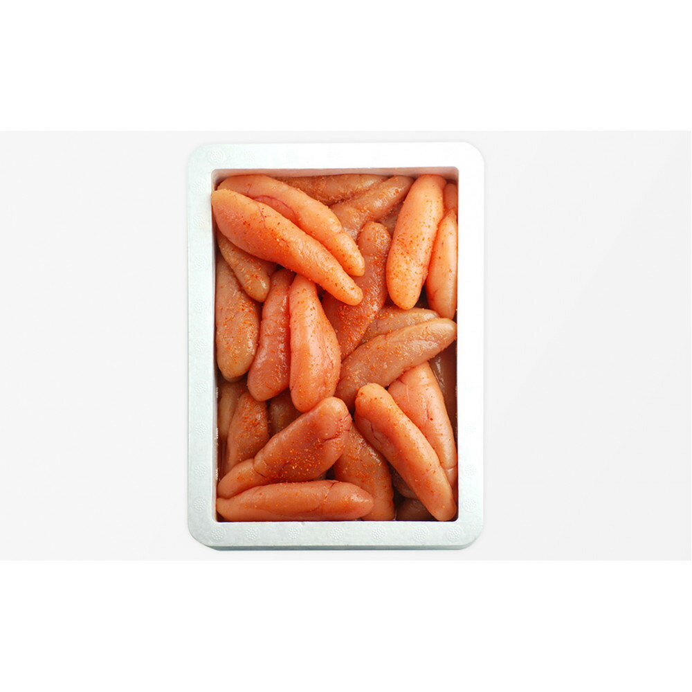 【訳あり】無着色辛子明太子1kg(一本物・切れ子込み)