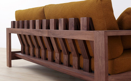 No.823-10 （ウォールナット）AUTHENTICITY SOFA B II GR（グレー）