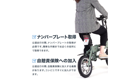 【免許不要】特定小型原付 RICHBIT CITY シティブラック 【Acalie】 コンパクト 電動バイク 折りたたみ[MGS005-1]