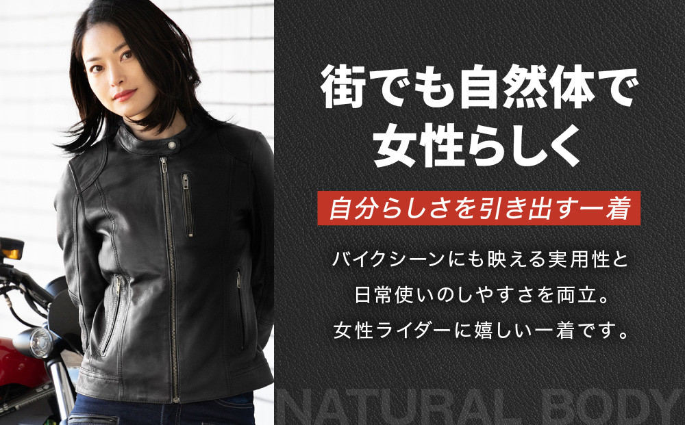 【デグナー】レディースレザージャケット[FR20SJ-9] ブラック Mサイズ｜バイク バイクギア バイク用品 バイクグッズ 人気ブランド［ 京都 バイクギア ブランド レザージャケット 革ジャン レ