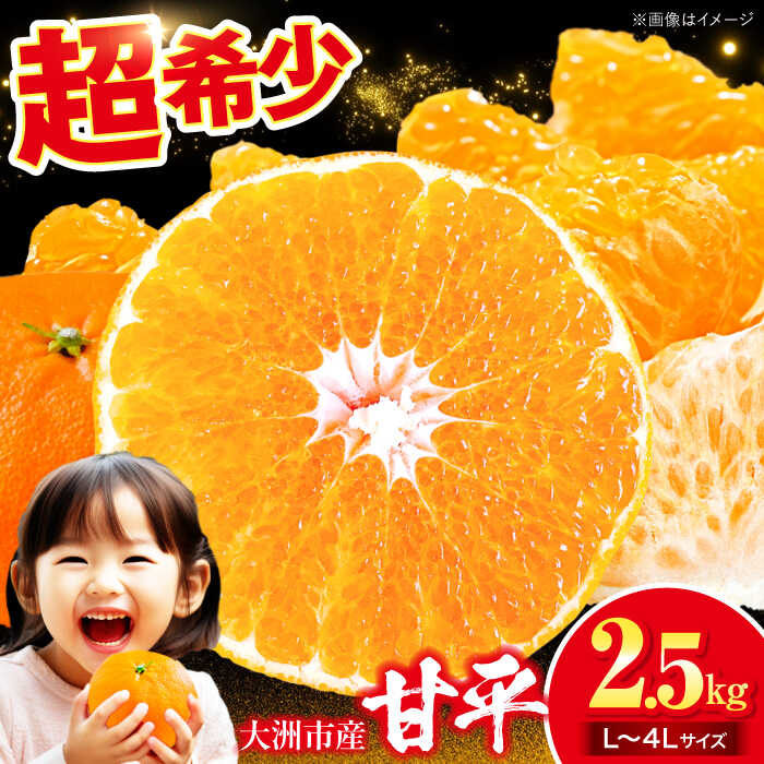 【ふるさと納税】【先行予約】【2月下旬より順次発送】 甘平 2.5kg ( L から 4L サイズ混合 ) | 人気 おすすめ ランキング おいしい 甘い みかん 果物 大洲市/有限会社西山青果[AGAR010] 10000 10000円 以上