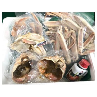 ふるさと納税 京丹後市 調理済み活〆松葉ガニ[加工前活けの状態で800g〜1kg×2匹]