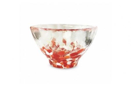 r05-DDD おぢや錦鯉の柄風盃２個セット　紅白・昭和三色