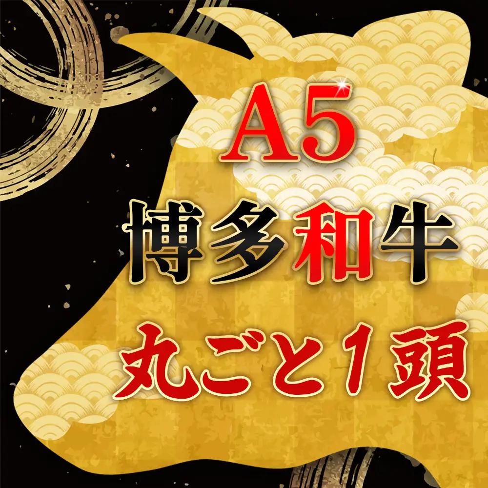 なんと＜A5等級＞博多和牛まるごと1頭 !! 2N2