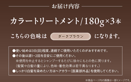 ダリヤ サロンドプロ カラートリートメント 3個セット【ダークブラウン】 / 稲沢市 / 日興商事株式会社 [BMBK003-02]