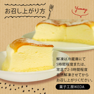 【ケーキ】チーズケーキ 5号 サイズ ( チーズスフレ )  チーズケーキ チーズケーキ 愛媛県 愛南町 菓子工房IKEDA 