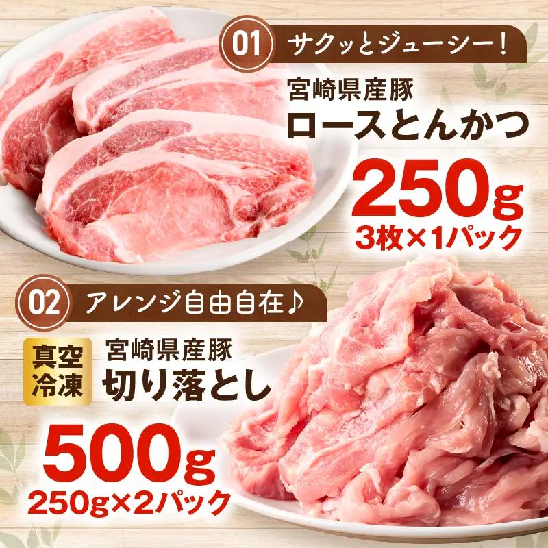 豚肉 セット 豚肉[宮崎県産 ロース バラ モモ 2kg]