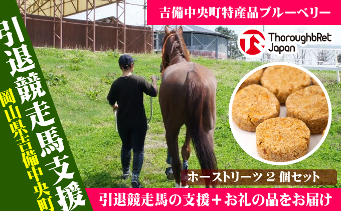 【引退競走馬支援!】ホーストリーツ2袋セット＜にんじん味・さつまいも味＞