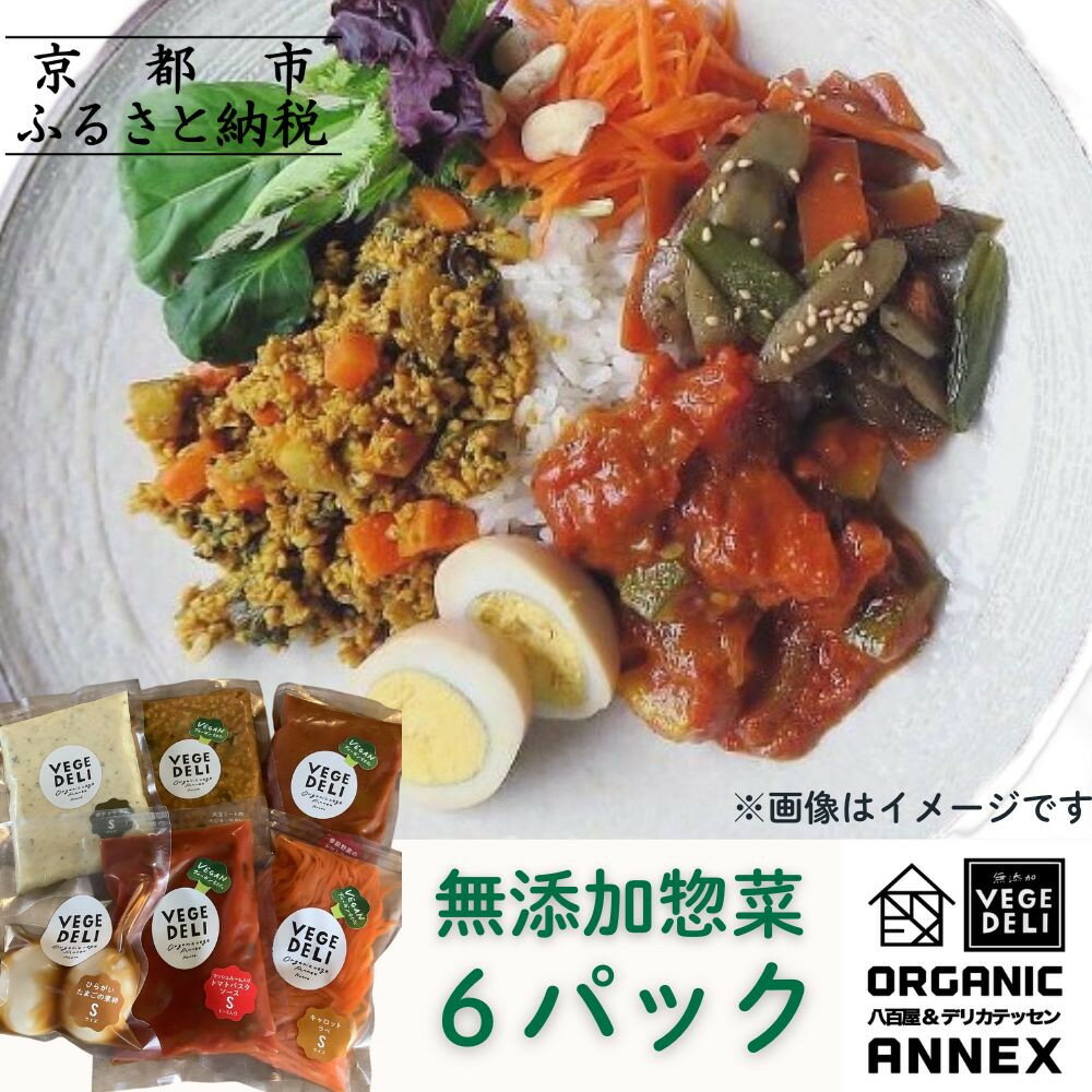 【ふるさと納税】【Organic Vege Annex】無添加惣菜 人気の6種パックセット［ 京都 上賀茂 八百屋 オーガニック 野菜 こだわりのお惣菜 おいしい 人気 おすすめ アネックス べジ お取り寄せ 通販 送料無料 ふるさと納税 ］