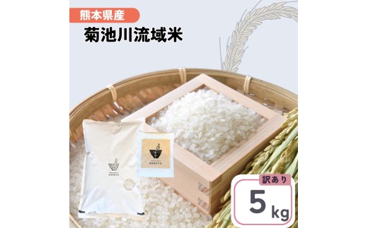 【12/24までの寄附で年内発送】熊本県産 「 菊池川流域米 」 5kg 訳あり | 米 こめ お米 おこめ 白米 精米 家庭用 熊本県 玉名市