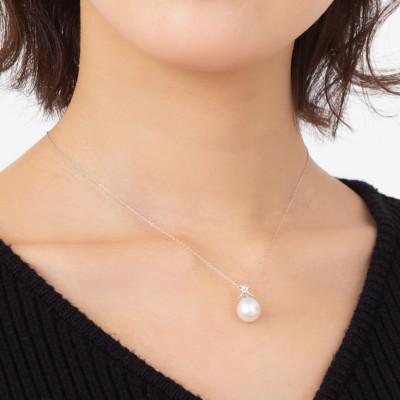 ふるさと納税 神戸市 【久遠】白蝶真珠(南洋真珠)ダイヤモンド K18 ホワイトゴールド ペンダントトップ |  | 03