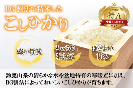 【令和７年産 毎月定期配送・計6回】 BG無洗米こしひかり10kg×6回 [P-00402] / 無洗米